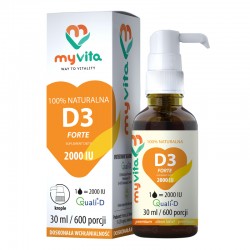 Witamina D3 2000IU MyVita  - sklep internetowy - krople 30 ml